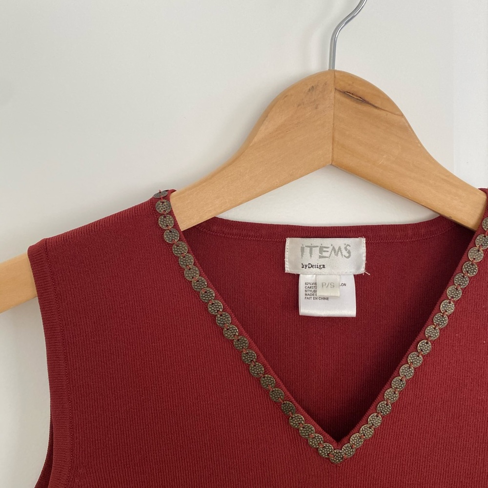 Burnt orange vintage tank top